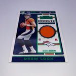 Drew Lock 2019 Panini Contenders Rookie Ticket Swatch