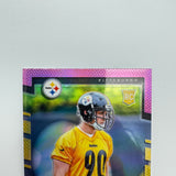 TJ Watt 2017 Panini Optic Rookie Card Pink Prizm
