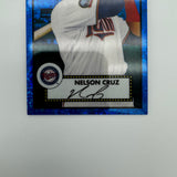 Nelson Cruz 2021 Topps Chrome Anniversary Blue Mini Diamond /199