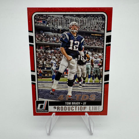 Tom Brady 2016 Panini Donruss Production Stat Line