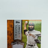 Brian Wilson 2013 Topps Chasing History Relic