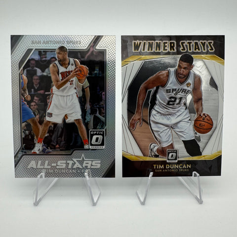 Tim Duncan 2017-18 Panini Optic All-Stars Silver Prizm