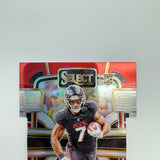 Bijan Robinson 2023 Panini Select RC Red Yellow Prizm Die Cut