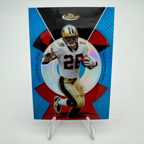 Deuce McAllister 2005 Topps Finest Blue Refractor /299