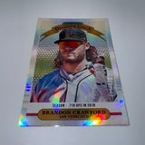 Brandon Crawford 2019 Panini Donruss Diamond Kings Stat Line /500
