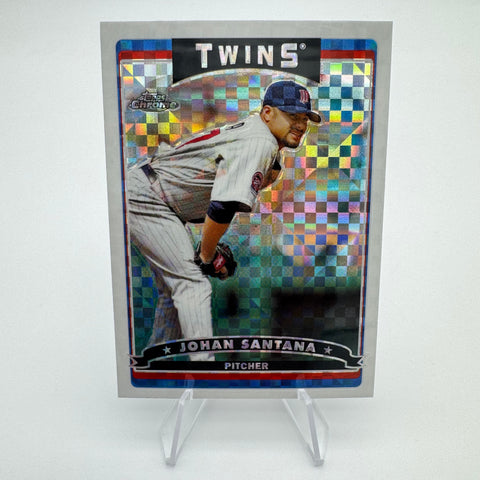 Johan Santana 2006 Topps Chrome X-Fractor