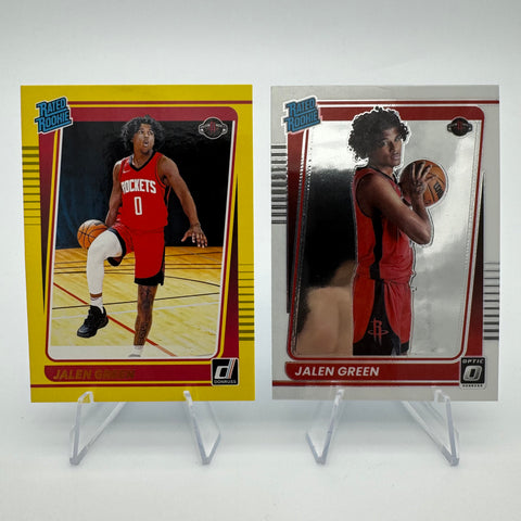 Jalen Green 2021-22 Donruss Rated Rookie Yellow Flood