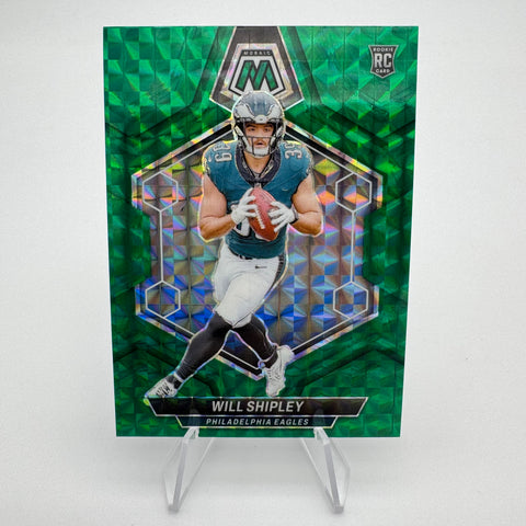 Will Shipley 2024 Panini Mosaic Rookies Green Mosaic Prizm
