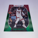 Bam Adebayo 2020-21 NBA Hoops Red Green Parallel /99