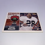 Corey Dillon 2001 Topps Finest Stadium Throwbacks