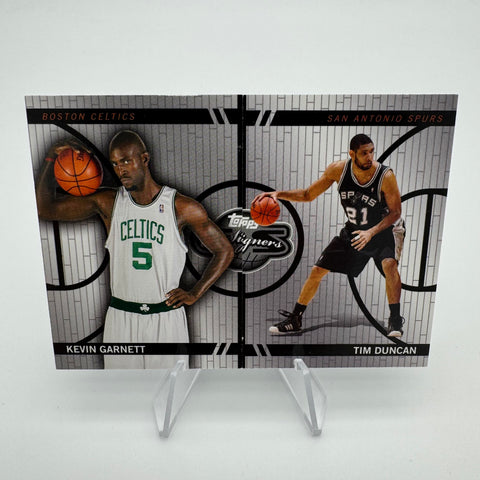Kevin Garnett Tim Duncan 2008 Topps Co-Signers Changing Faces /899