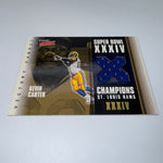 Kevin Carter 2000 Upper Deck Ultimate Victory Super Bowl XXXIV Victory Fabric
