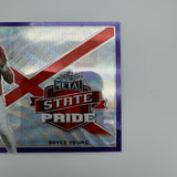 Bryce Young 2022 Leaf Metal State Pride Purple Wave Prizm