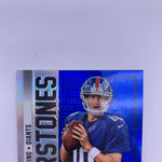 Eli Manning 2013 Panini Cornerstones Blue Prizm