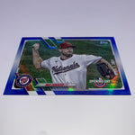 Max Scherzer 2021 Topps Pink Refractor/Blue Foil Lot