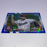 Max Scherzer 2021 Topps Pink Refractor/Blue Foil Lot