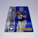 Eli Manning 2013 Panini Cornerstones Blue Prizm