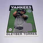 Gleyber Torres 2021 Topps 1986 Relic Card