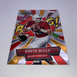 Davis Mills 2021 Wild Card Alumination Comix #'d 144/199