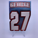 Eddie George 2002 Pacific Collection Private Stock Jersey