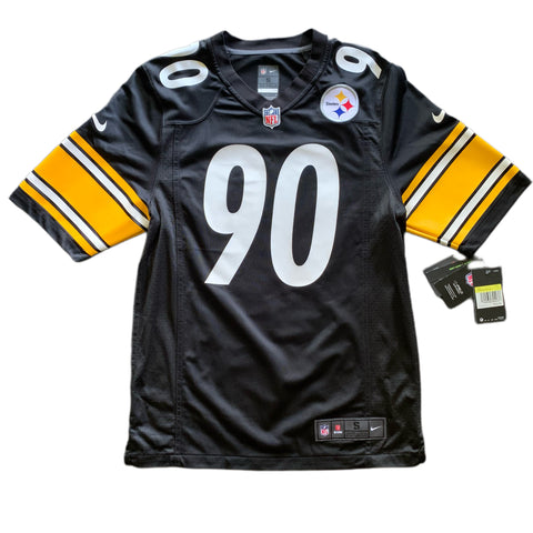 Men's Nike T.J. Watt Black Pittsburgh Steelers Game Player Jersey