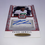 Penei Sewell 2021 Sage Premier Draft Red Rookie Auto