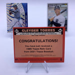 Gleyber Torres 2021 Topps 1986 Relic Card