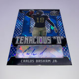 Carlos Basham 2021 Leaf Metal Draft RC Tenacious D Auto /25