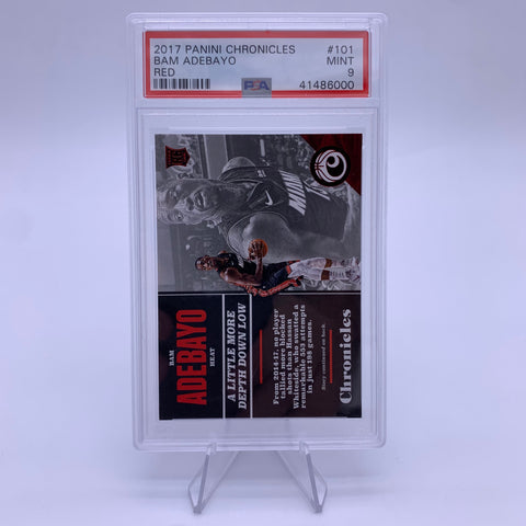 PSA 9 Bam Adebayo 2017 Chronicles RC Red #’d /299