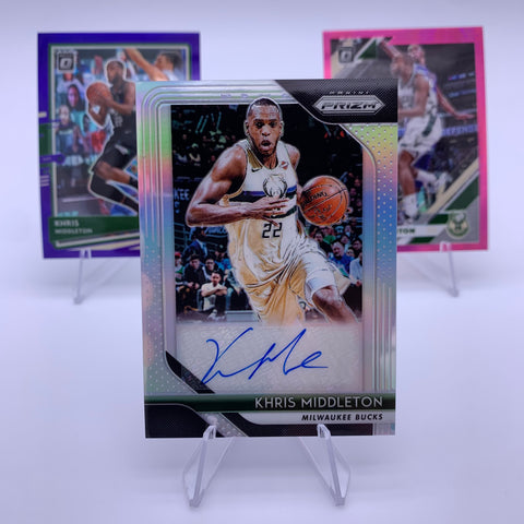 Khris Middleton 2018-19 Panini Prizm Auto Silver Prizm