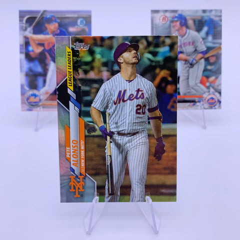 Pete Alonso 2020 Topps League Leaders Rainbow Foil