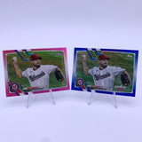 Max Scherzer 2021 Topps Pink Refractor/Blue Foil Lot