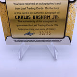 Carlos Basham 2021 Leaf Metal Draft RC Tenacious D Auto /25