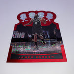 James Harden 2020-21 Crown Royale Red Escher Squares