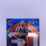 Stephen Curry 2021 Select Numbers Blue Prizm