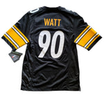 Men's Nike T.J. Watt Black Pittsburgh Steelers Game Player Jersey