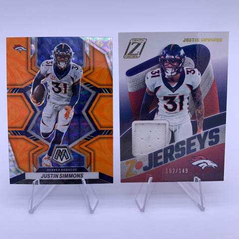 Justin Simmons 2021 Panini Zenith Z Jerseys /149