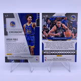 Jordan Poole 2019 Prizm RC Emergent/Blue Wave Prizm