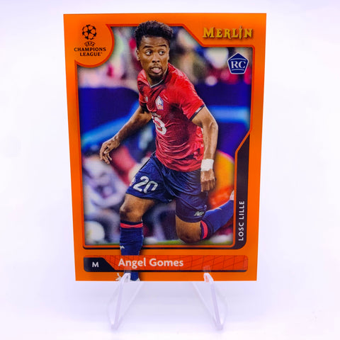 Angel Gomes 2022 Topps Merlin Orange Refractor #'d 02/25