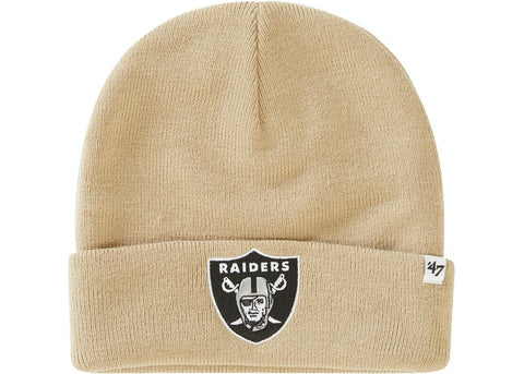 Supreme NFL x Raiders '47 Beanie "Tan"