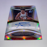 Anfernee Simmons 2020 Select Signature Selections Silver Prizm