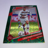 Cristiano Ronaldo 2021-22 Optic Road to Qatar Green Velocity Prizm