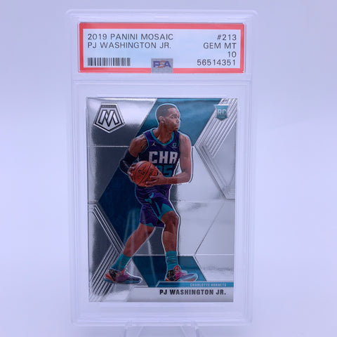 PSA 10 PJ Washington JR 2019-20 Mosaic RC