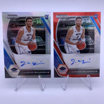 JaQuori McLaughlin 2021 Prizm DP Auto Red Prizm #’d 55/199