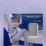 Clayton Kershaw 2020 Immaculate Collection #’d /99