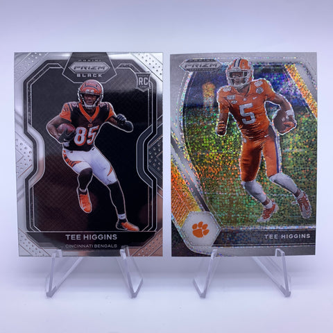 Tee Higgins Panini Prizm Black & White Sparkle Bundle