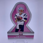 Tom Brady 2015 Crown Royale Pink Ribbon Die Cut