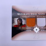 Cadillac Williams/Ronnie Brown 2005 UD Dual Game Jersey RC Relic #'d 6/50