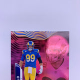 Aaron Donald 2022 Illusions Pink #’d 184/399 + Prizm Unstoppable No Huddle Disco Prizm