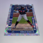 Ronald Acuña Jr 2021 Donruss Elite Series Silver /349 + Unleashed Esher Squares